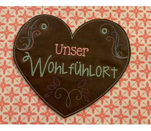 Stickserie ITH - Schilder Terrasse